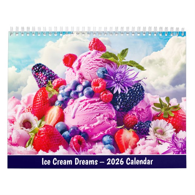 Ice Cream Dreams – 2026 Calendar Kalender (Titelbild)