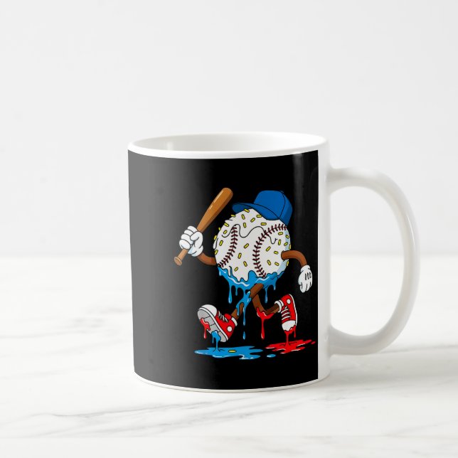 Ice Cream Drip Baseball Sts Baseball Lifestyle Boy Kaffeetasse (Rechts)