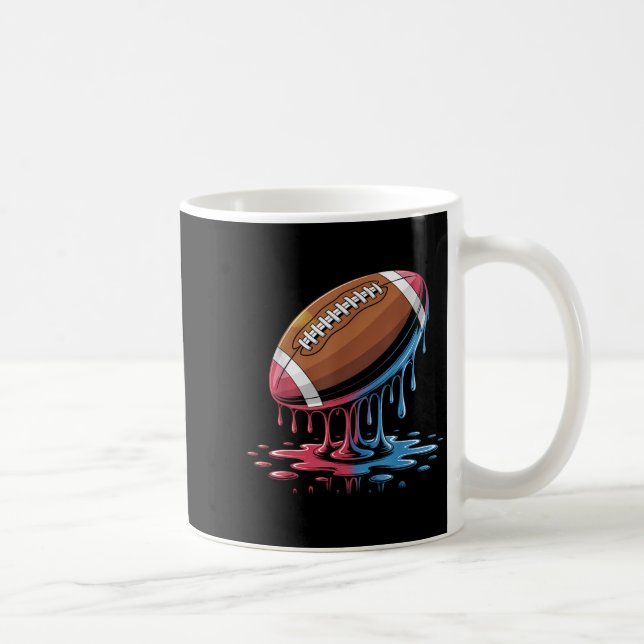 Ice Cream Drip Football  Kaffeetasse (Rechts)