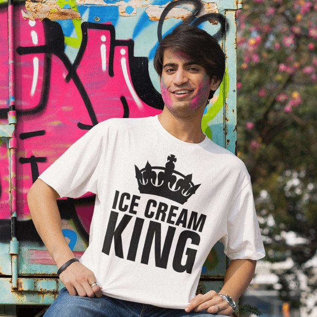 ICE CREAM KING mens dad T - SHIRT (Von Creator hochgeladen)