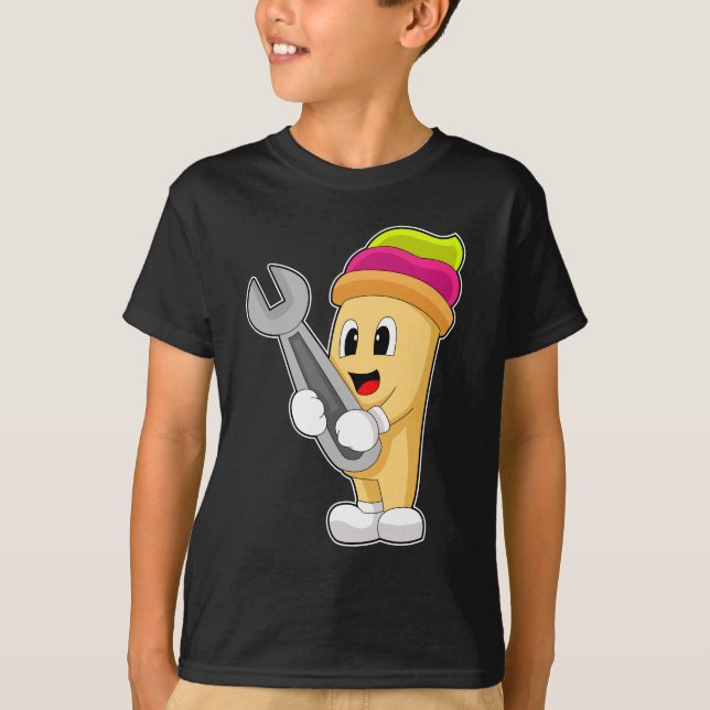 Ice cream Mechanic Wrench T-Shirt (Vorderseite)