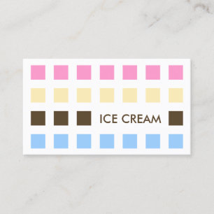 ICE CREAM (Mod-Quadrate) Visitenkarte