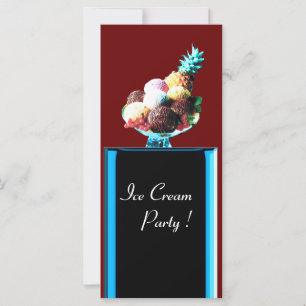 ICE CREAM PARTY - DESERT SHOP, blau-schwarz