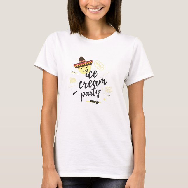 ICE-CREAM-PARTY T-Shirt (Vorderseite)