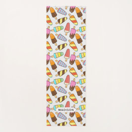 Ice Cream Pattern individuelle Name Yogmatte Yogamatte