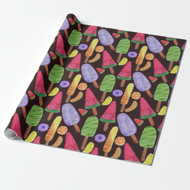 Ice cream pattern | Lollies pattern | lollipop 4 Geschenkpapier (Ungerollt)