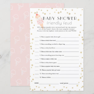 Ice Cream Pink Baby Dusche Familienfreundlich Feud
