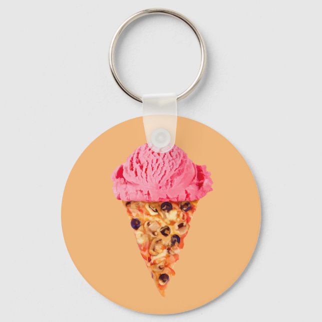 Ice Cream Pizza Schlüsselanhänger (Vorderseite)