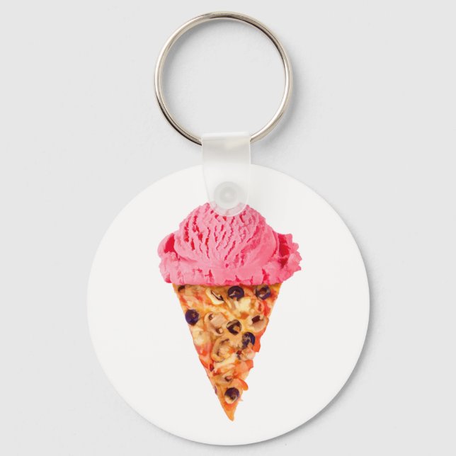 Ice Cream Pizza Schlüsselanhänger (Vorderseite)
