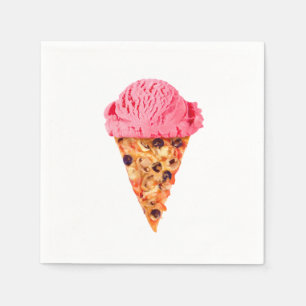Ice Cream Pizza Serviette