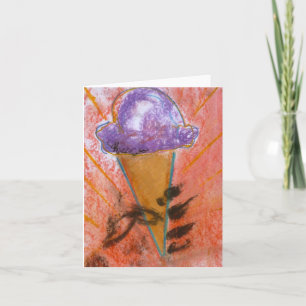 "Ice Cream Propoganda" Note Card von Brad Hines Karte