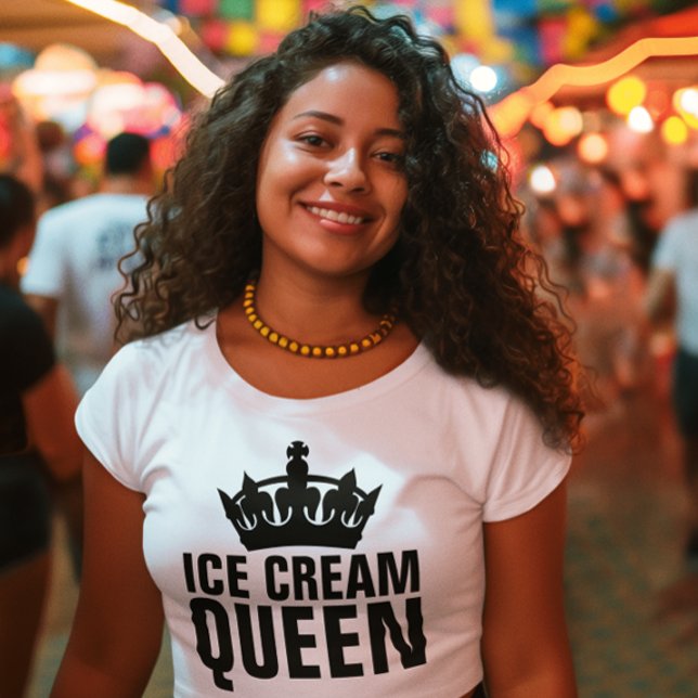 ICE CREAM QUEEN Geburtstagsfeier T - SHIRT (Von Creator hochgeladen)