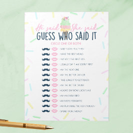 Ice Cream sagte sie sagte Dusche Game Pack Notizblock