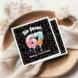 Ice Cream Six Seven 67 Birthday Napkins Serviette