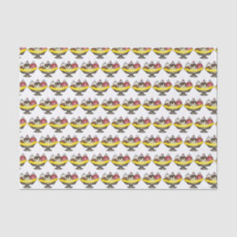 Ice Cream Social Party Dessert Banana Parco Tassin Seidenpapier