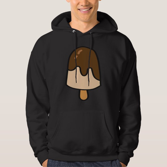 Ice Cream Summer Chocolate Gelato  Ice Cream Hoodie (Vorderseite)