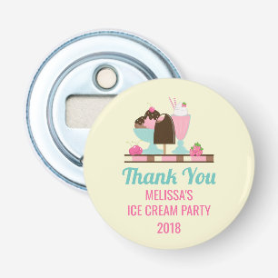 Ice Cream Sundae Party Vielen Dank Flaschenöffner