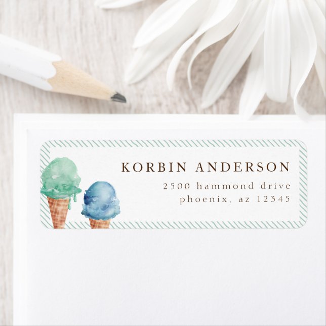 Ice Cream Theme-Adresse (Insitu)