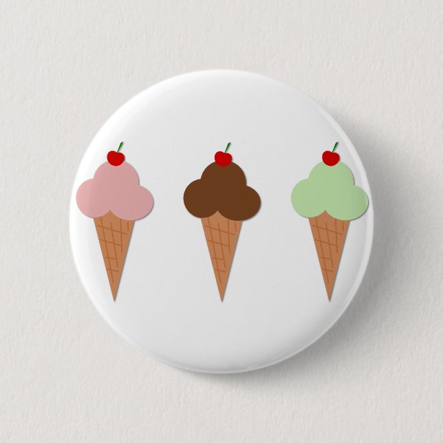 Ice Cream Trio Button (Vorderseite)