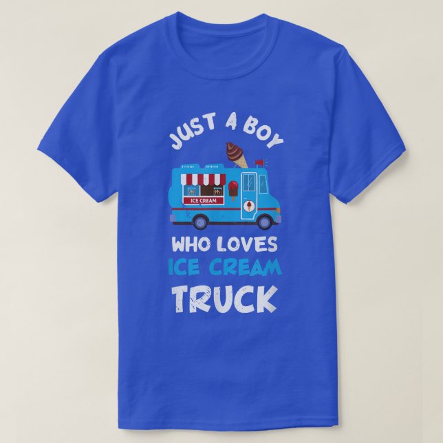 Ice Cream Truck Fahrer nur ein Junge, der Ice Cr L T-Shirt (Design vorne)