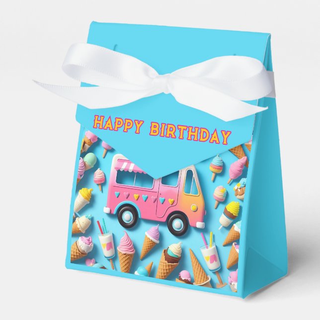 " ICE-CREAM TRUCK " GESCHENKSCHACHTEL (Vorderseite)