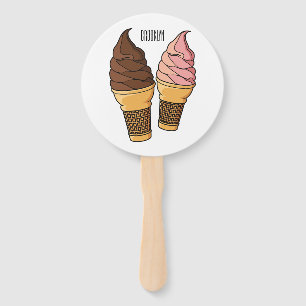 Ice-Creme-Cartoon Fächer