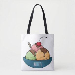Ice Creme Cartoon Illustration