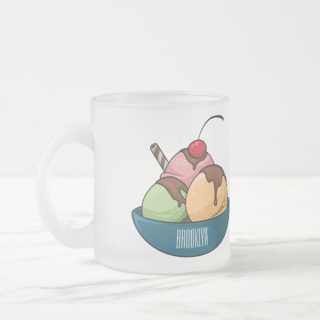 Ice Creme Cartoon Illustration Mattglastasse (Links)