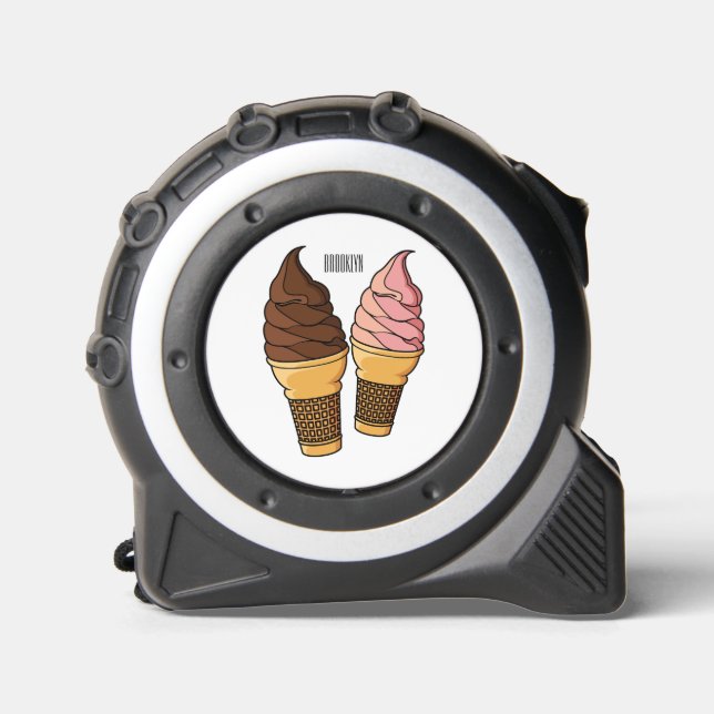 Ice-Creme-Cartoon Maßband (Vorderseite)
