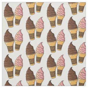 Ice-Creme-Cartoon Stoff