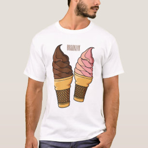 Ice-Creme-Cartoon T-Shirt