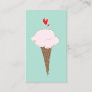 Ice Creme Cone Business Card Visitenkarte