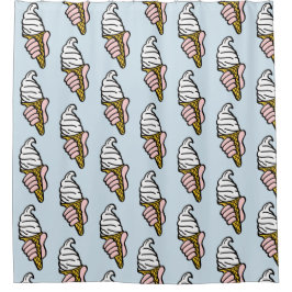 Ice Creme Cone Design Duschvorhang