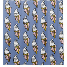 Ice Creme Cone Design Duschvorhang