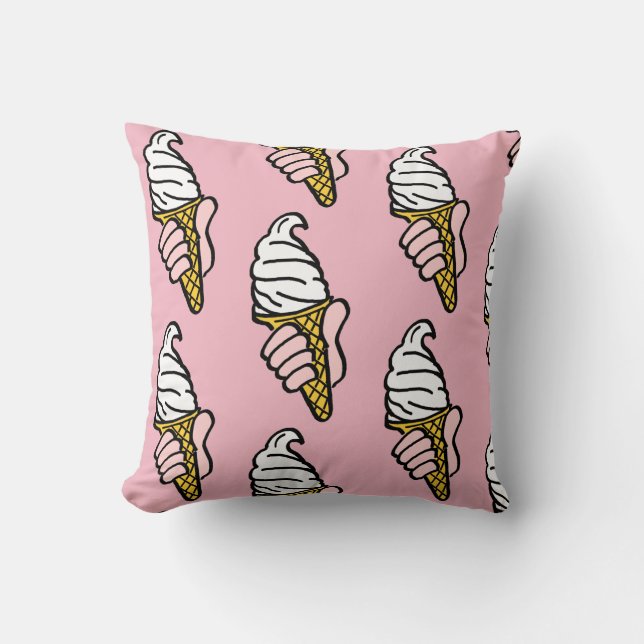Ice Creme Cone Design Kissen (Vorderseite)