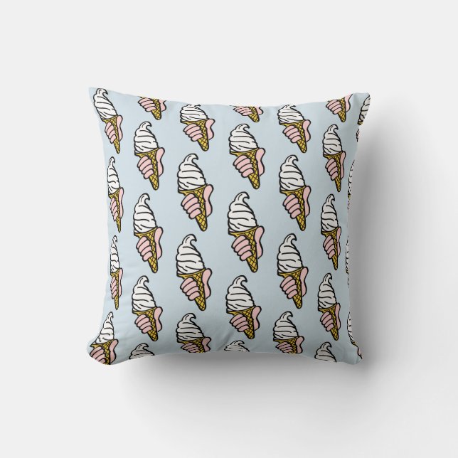 Ice Creme Cone Design Kissen (Vorderseite)