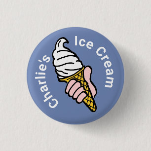Ice Creme Design for Ice Cream Seller Button