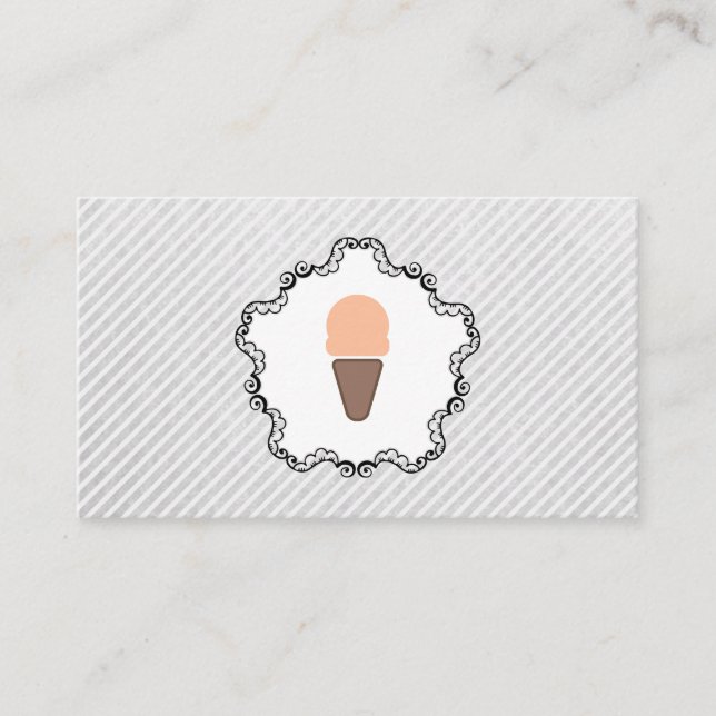Ice Creme Icon Loyalität Treuekarte (Vorderseite)