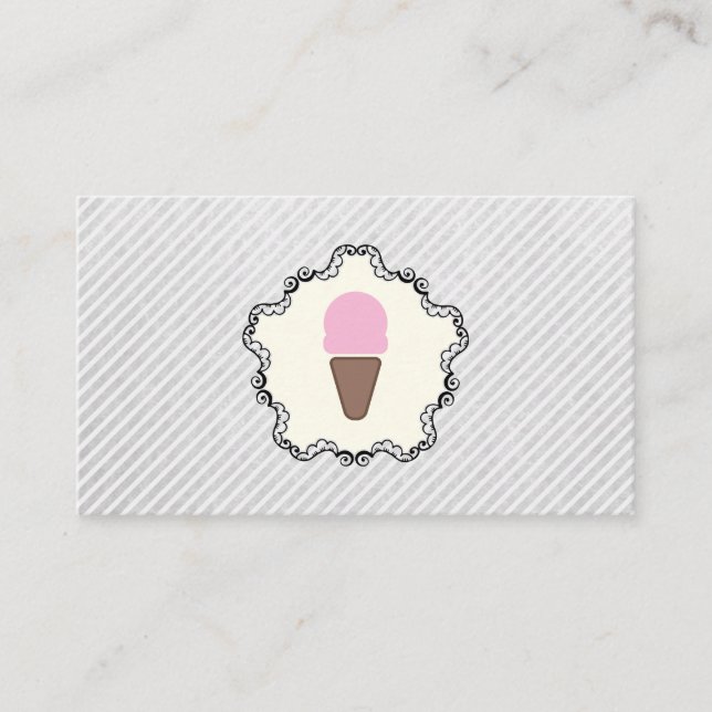Ice Creme Icon Loyalität Treuekarte (Vorderseite)