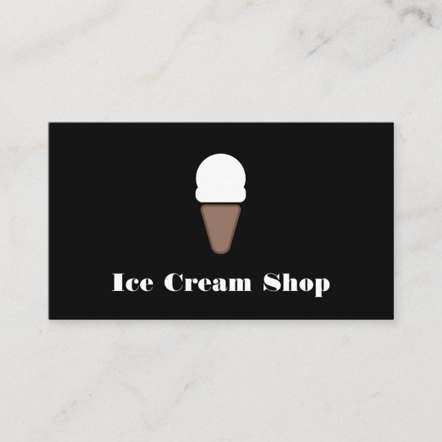 Ice Creme Icon Loyalität Treuekarte (Vorderseite)