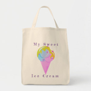 Ice-Creme-Vektorgrafik Tragetasche