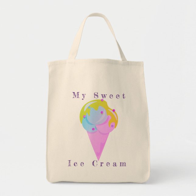 Ice-Creme-Vektorgrafik Tragetasche (Vorne)