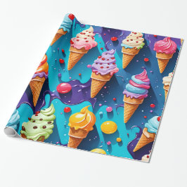 Ice Cremes Colorado Geschenkpapier