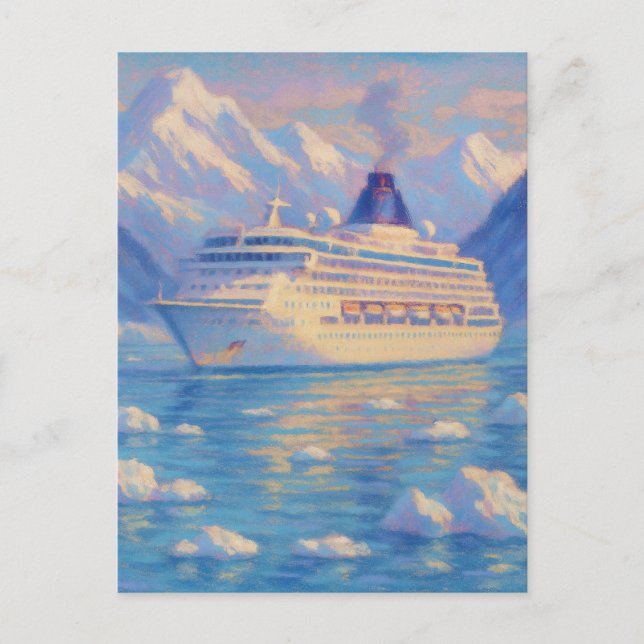 Ice Cruise - Pastel Painting Style Art Postkarte (Vorderseite)
