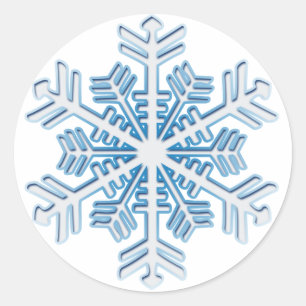 Ice Crystal Snowflake Sticker