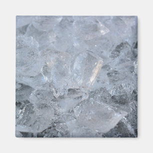Ice Cube Textur-Bild Magnet