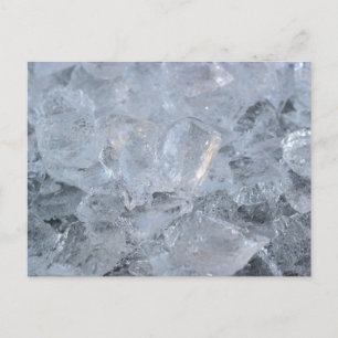 Ice Cube Textur-Bild Postkarte