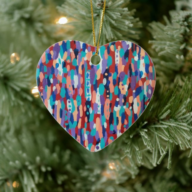 Ice Dance Abstrakt Keramik Ornament (Baum)