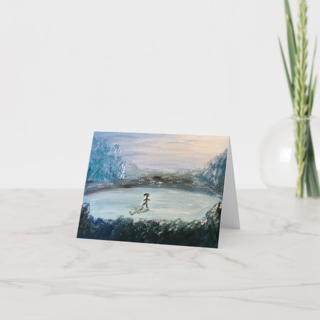 Ice Dancer Note Card Dankeskarte (Vorderseite)