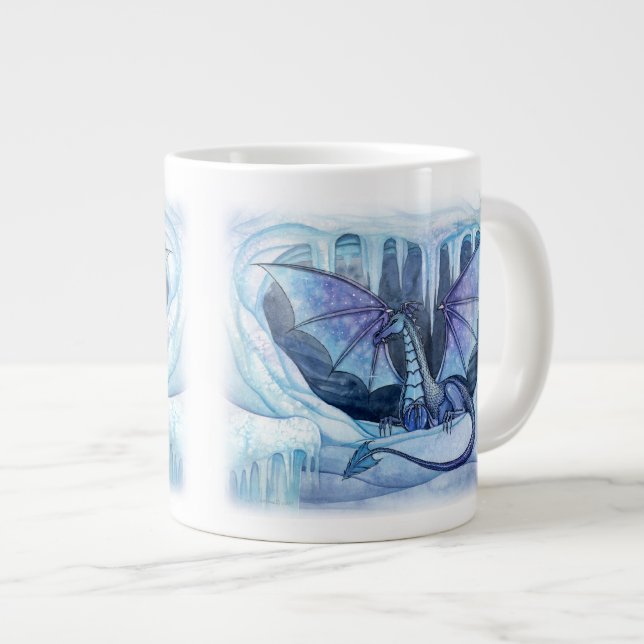 Ice Dragon Jumbo Tasse (Vorderseite Rechts)